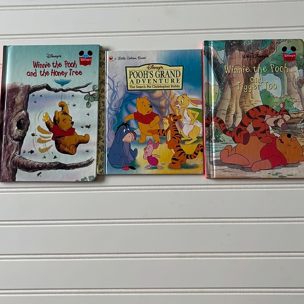 Disney Winnie The Pooh Golden Book Bundle (3)